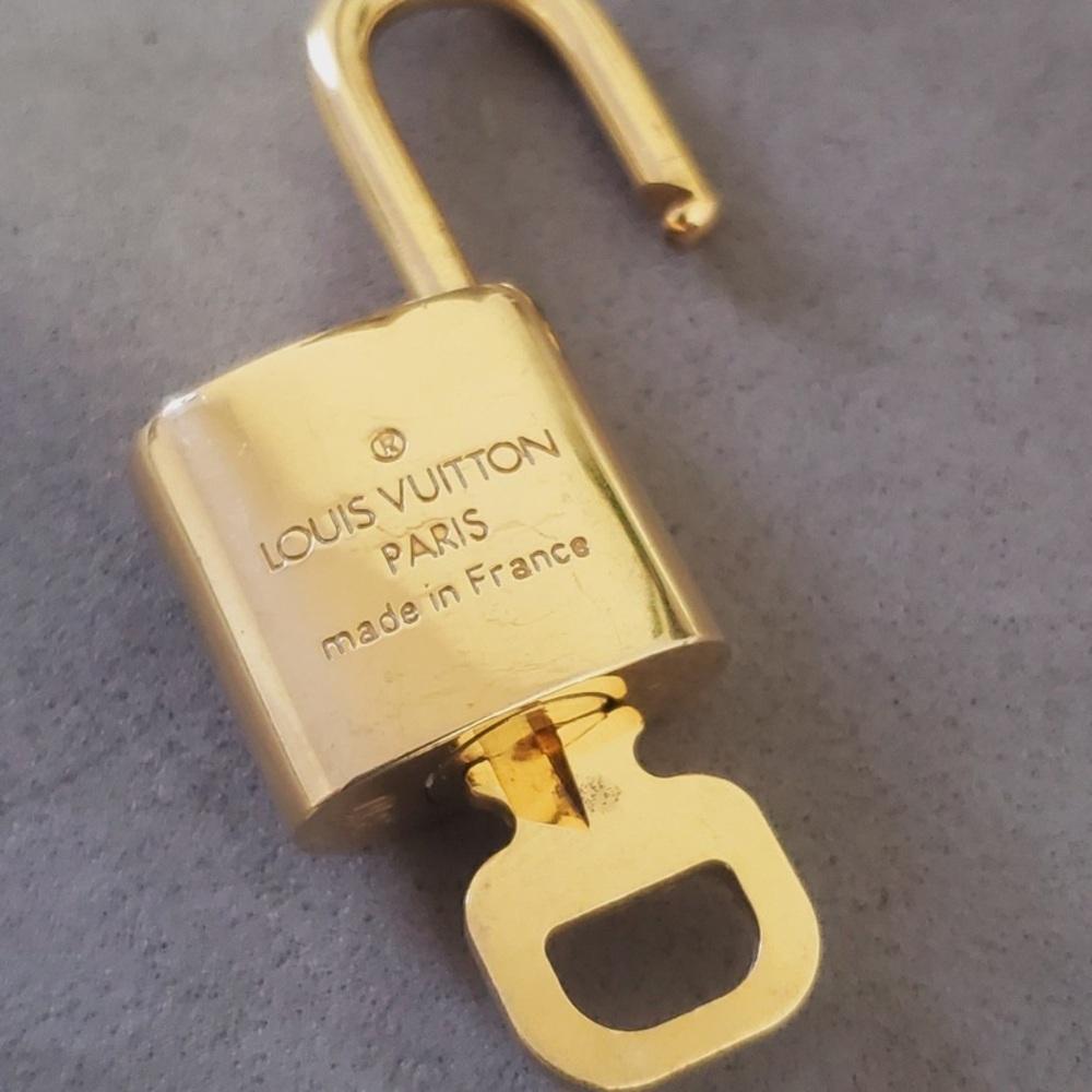 Louis Vuitton Brass Lock & Key Set